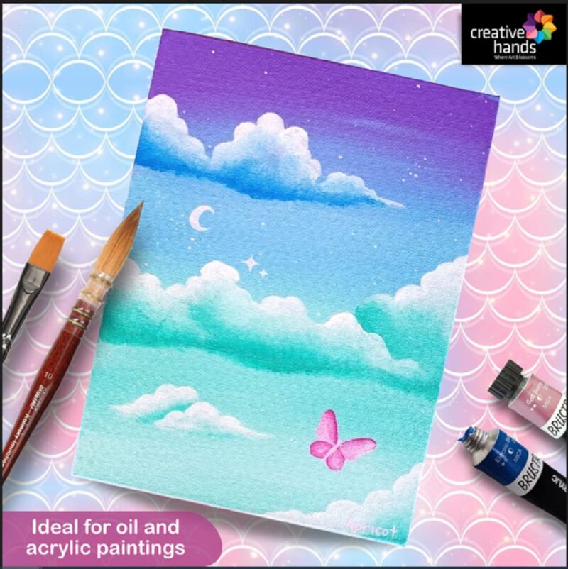 Brustro Artists Canvas Board Medium Grain, 20"x24" (Pack of 4) - Image 2
