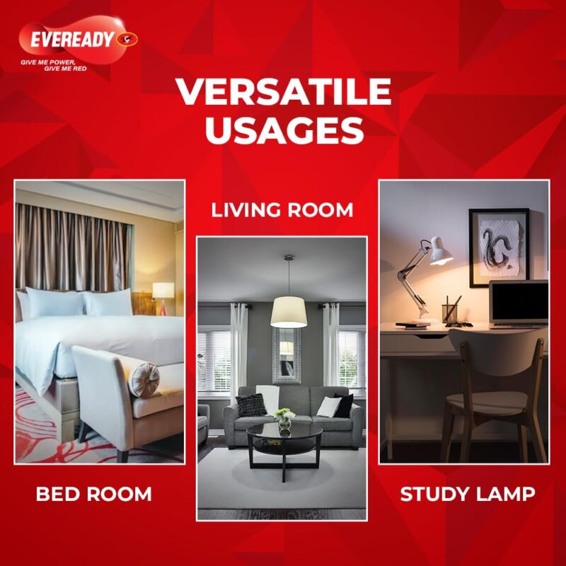 Eveready 7W Led Light Bulb | High Efficiency & Glare-Free Light | Pack Of 12 | With Li-Ion Battery Inside | 7 Hours Battery Backup | Overcharge Protection| Cool Day Light (6500K) - B22D - Image 4