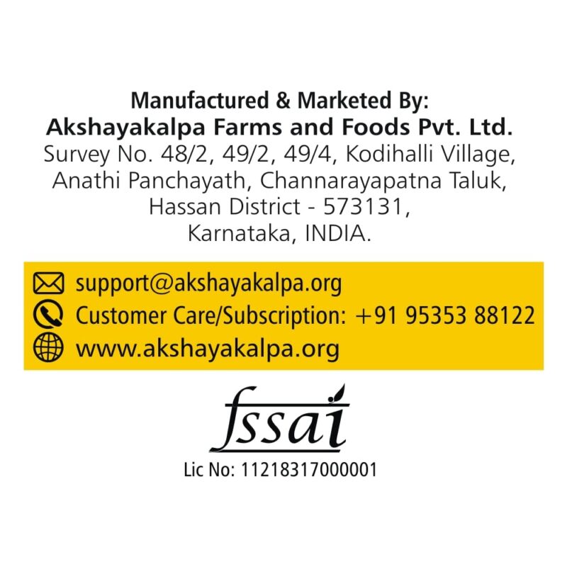 Akshayakalpa Organic Cow Ghee -195 ml – Pure organic ghee, traditionally-churned, chemical-free, granular ghee, nutritious by nature - Image 4