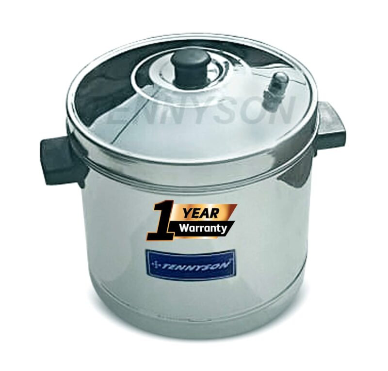 Tennyson Stainless Steel Outer Lid Idli Cooker Big (Without Plate), 5 liter - Image 4