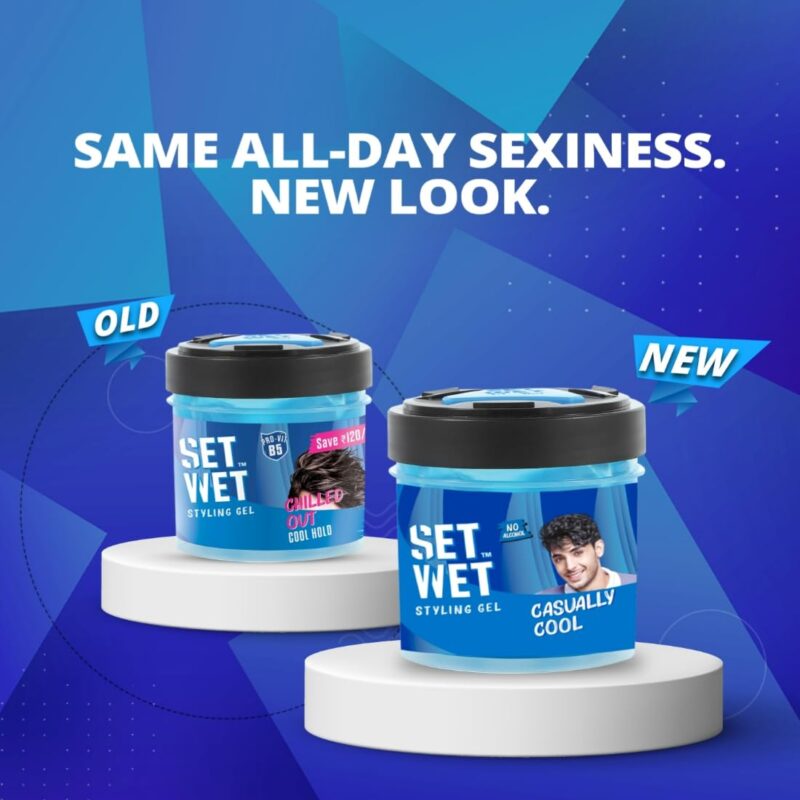 Set Wet Styling Hair Gel for Men - Casually Cool, 250gm | Medium Hold, High Shine | For Medium to Long Hair |No Alcohol, No Sulphate - Image 7