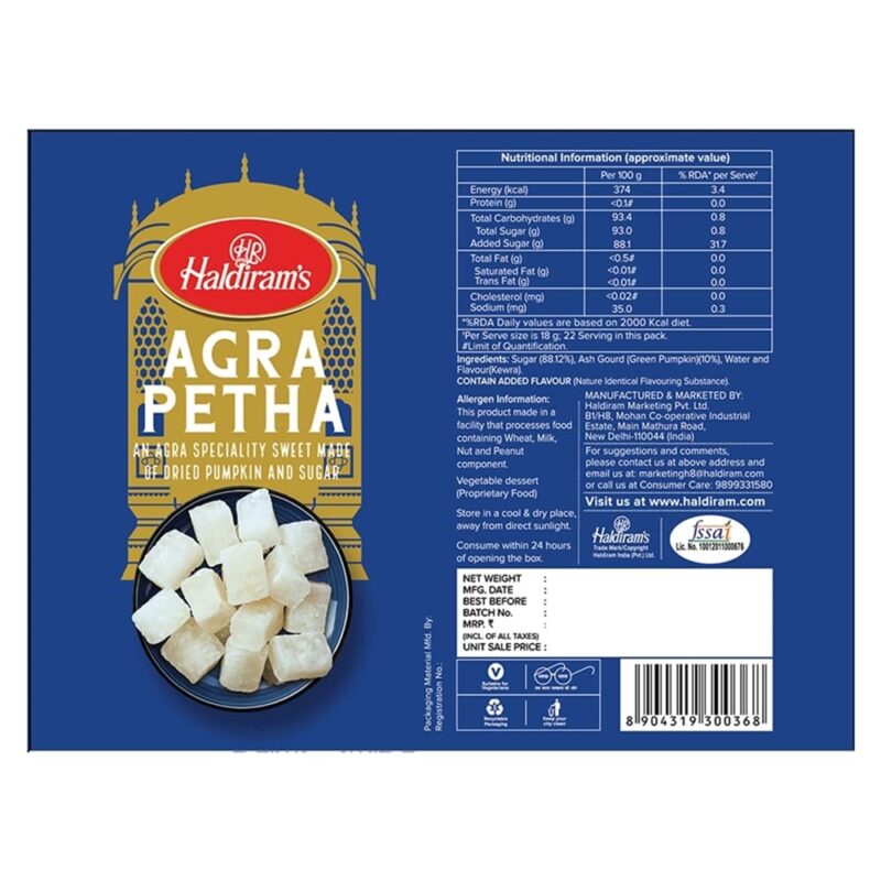 Haldiram's Dry Agra Petha, 350g/400g (Weight May Vary) - Image 2