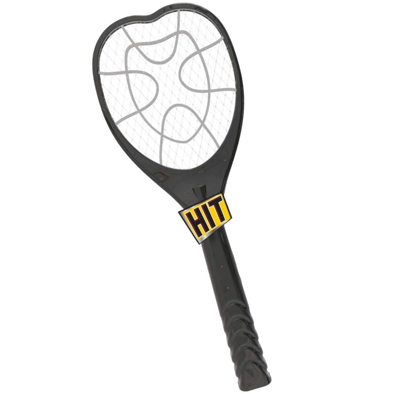 Hit Anti Mosquito Racquet (Black) & Mosquito and Fly Killer Spray Lime Fresh Fragrance 400 Milliliter