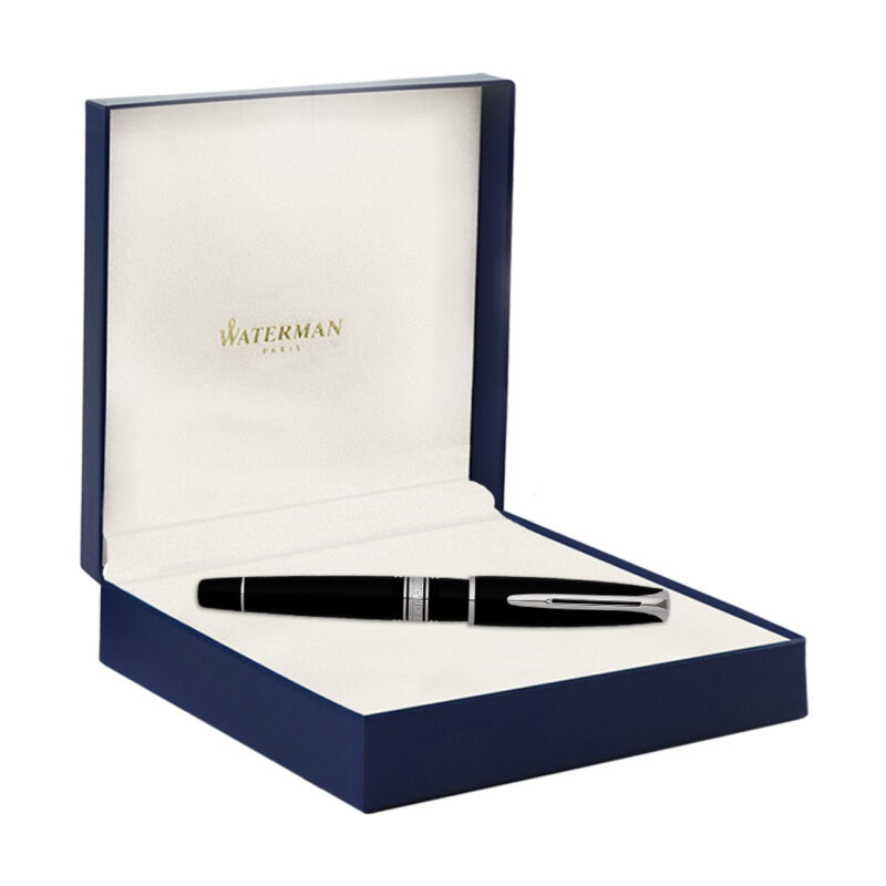 WATERMAN CHARLESTON Chrome Trim ROLLERBALL PEN - Image 2