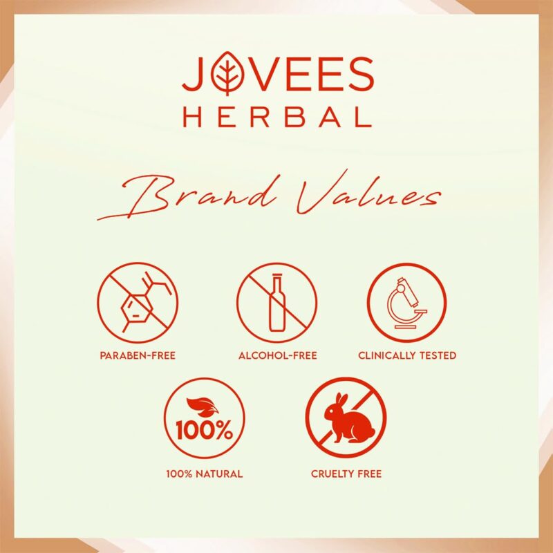 Jovees Herbal Detan Facewash For Glowing and Clear Skin With Liquorice & bearberry Ext. | Gentle Cleanser For Brighten, Even Tone and Hydrates Skin | Suitable for All Skin Types - 120ml - Image 2