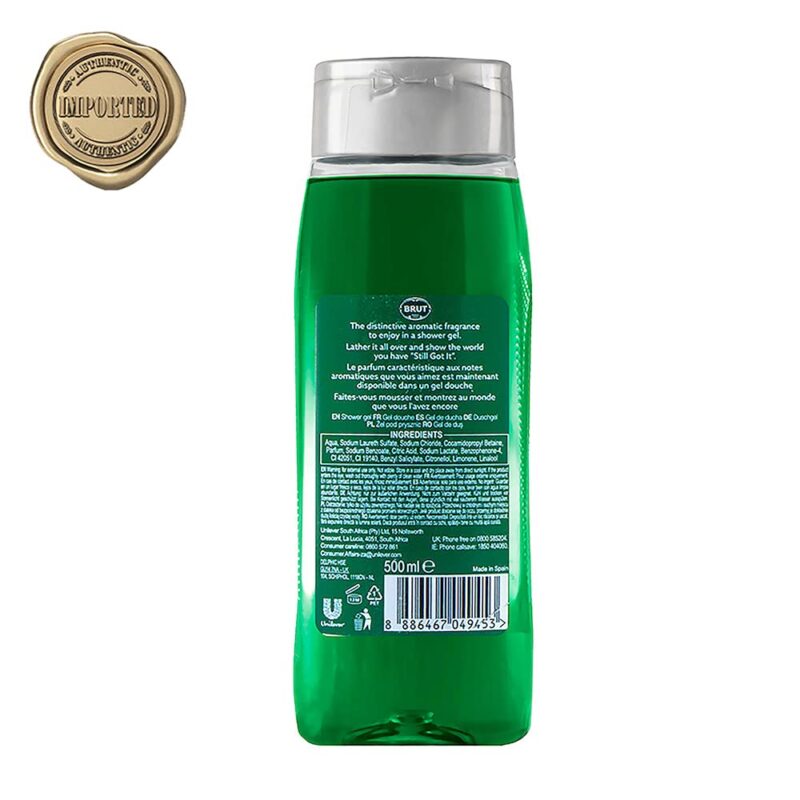 2x Brut Original ALL-IN-ONE Shower gel for Hair & Body | Body Wash for Men| Authentic Fragrance 500ml each - Pack of 2 - Image 5
