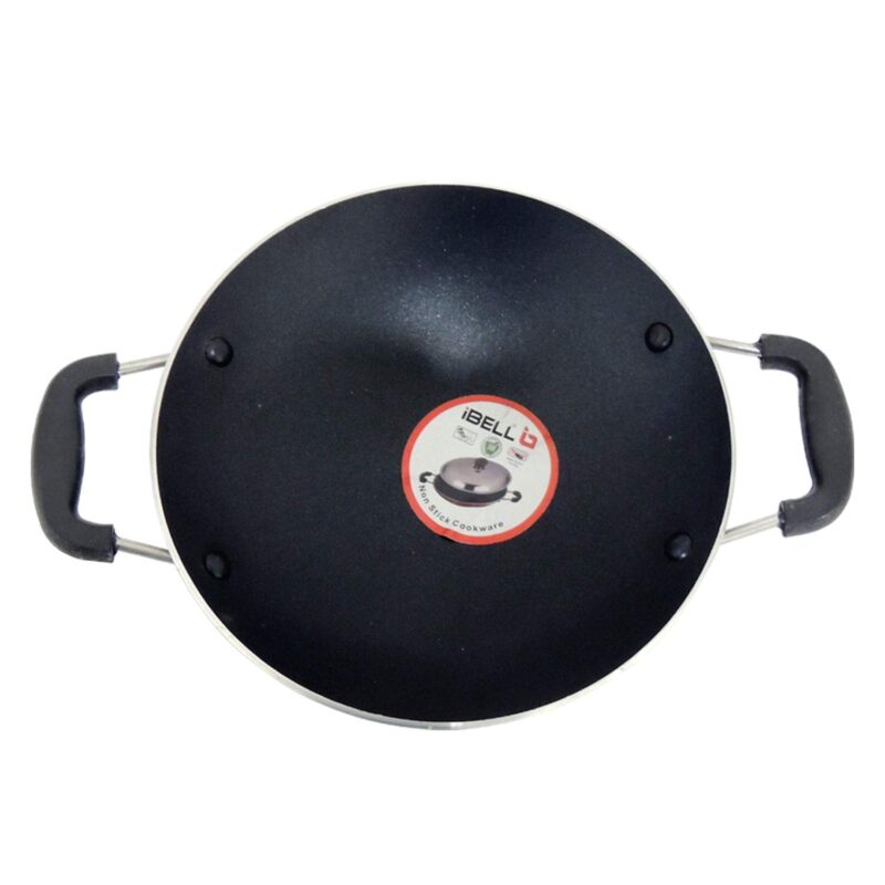 IBELL Premium Non-Stick Aluminium Appam Pan with Lid, Appachatty, 200mm, Silver - Image 4