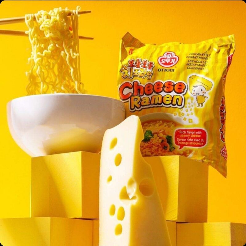 OTTOGI Cheese Ramen, KOREAN STYLE INSTANT NOODLE, Rich flavor with savory cheese (111gm) Pack of 4, The Product of Korea - Image 4