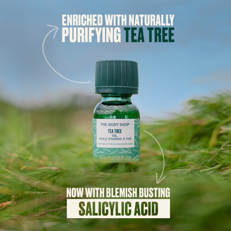The Body Shop Vegan Tea Tree Oil, 10 ML - For Oily, Blemished Skin| Purifying| Vegan - Image 3