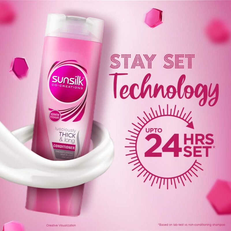 Sunsilk Lusciously Thick & Long Conditioner, 340 ml - Image 6