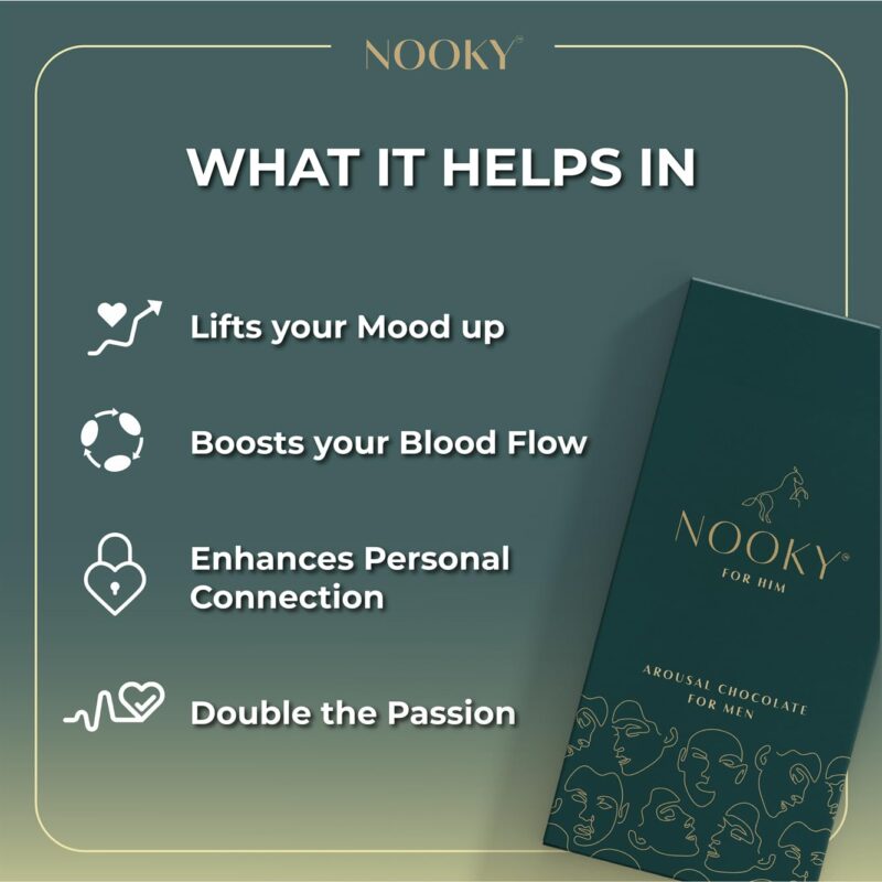 InstaEats Nooky Dark Chocolate for Him|Pack of 1 I Luxurious Dark Chocolate for Uplifting Mood, Gift for Man, Ideal for Him, Delight Mood Chocolate, Vegan and Gluten-free, 48 gram - Image 2