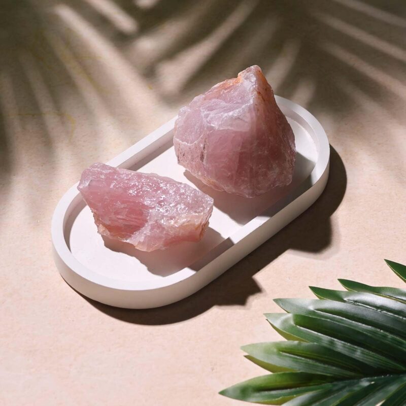 Shubhanjali Original Healing Crystal Raw Rose Quartz Stone for Reiki, Vastu, Meditation & Home Décor | 200gm | Natural Crystal Stone Gem Stone | Natural Crystals Products | Perfect Gift - Image 8