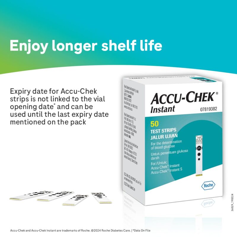 Accu-Chek Instant S Blood Glucose Glucometer Kit with Vial of 10 Strips, 10 Lancets and a Lancing Device Free for Accurate Blood Sugar Testing - Image 4