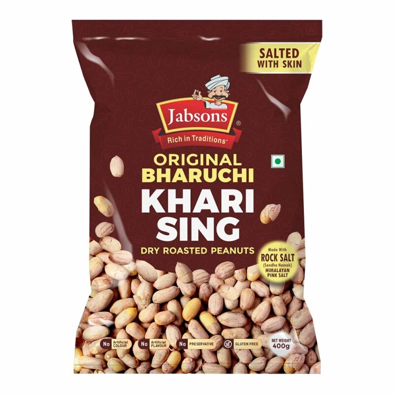 Jabsons Roasted Peanut Khari Sing with skin - 400gm (Pack Of 3)(400gm X3)|Jumbo Bharuchi Peanuts| Premium Roasted Moongfali |Ready to eat healthy snacks|Anytime Snack|Gluten free - Image 7