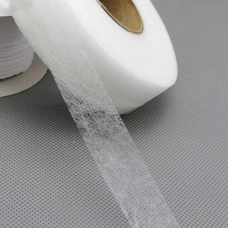 M Fabrics Hem Tape Rivil Civil Fabric Fusing Tape Double Sided Adhesive Hem Tape Iron on Tape (White) Buckram Interfacing Interlining Fusible 100 Yards Sewing - Pack of 2 Pieces - Image 5