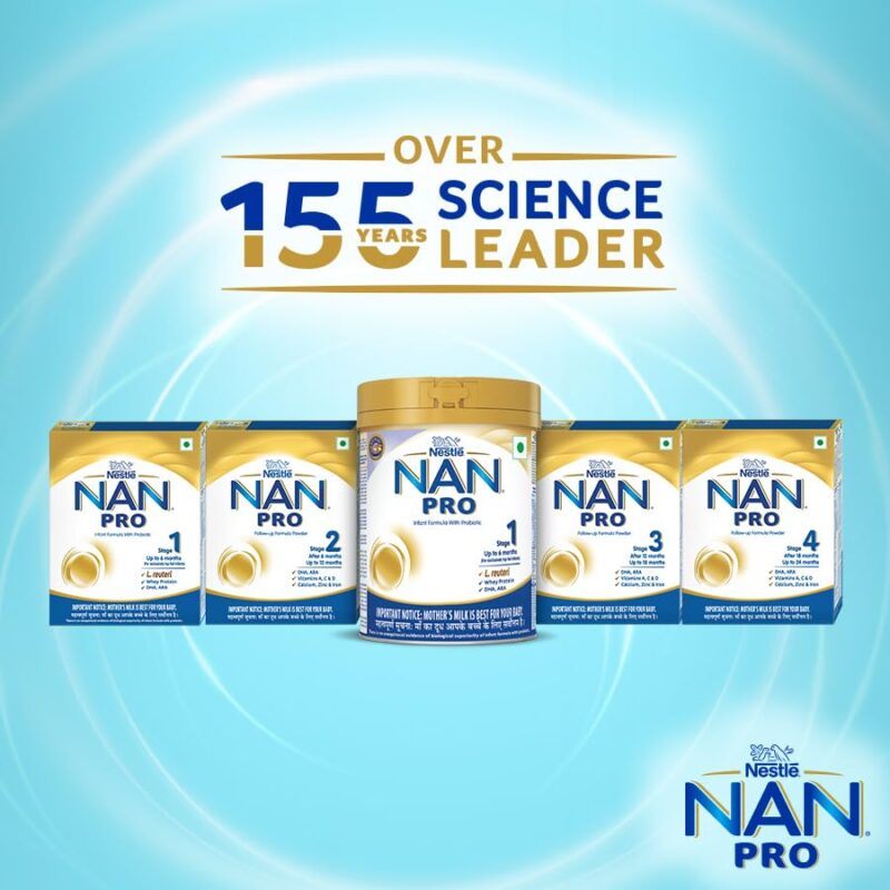 NAN PRO Stage 1 Infant Formula Milk Powder for babies (Up to 6 months) - with Probiotic, 400g Bag-In-Box Pack - Image 7