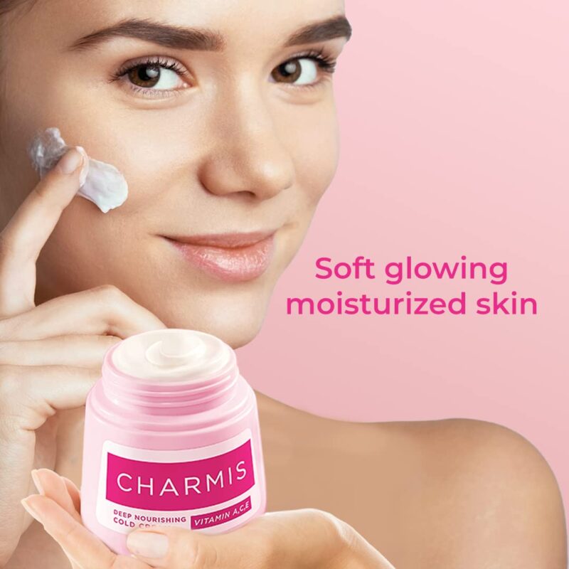 4x Charmis Deep Nourishing Cold Cream, Face Cream With Vitamin C, A and E, 200ml each - Pack of 4 - Image 3