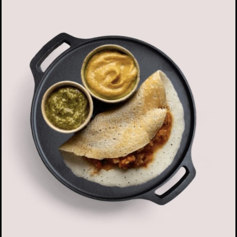 TRUSTARA Pre-Seasoned Cast Iron Tawa for Dosa/Chapathi/Roti | 29 cm, 2.7kg| Gas & Induction Stove-Friendly | Non-Stick, Pre-Seasoned Tawa, Long Lasting & Toxin-Free, No Chemical Coating, Black -A7 - Image 2
