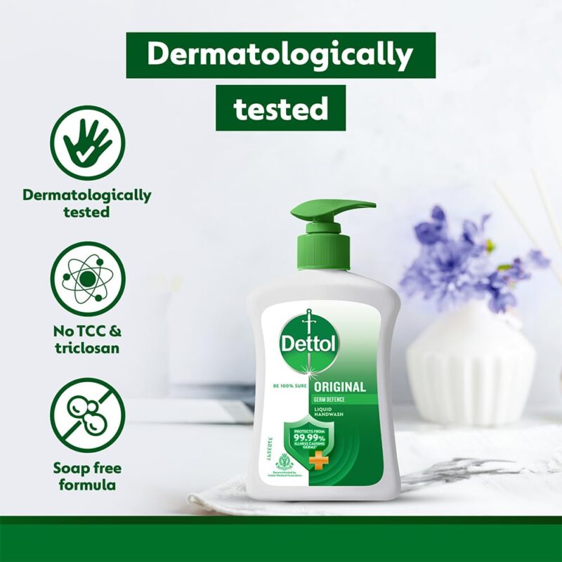 Dettol Original Handwash Liquid Soap Refill, 175ml | Germ Defence Formula | 10x Better Germ Protection - Image 5