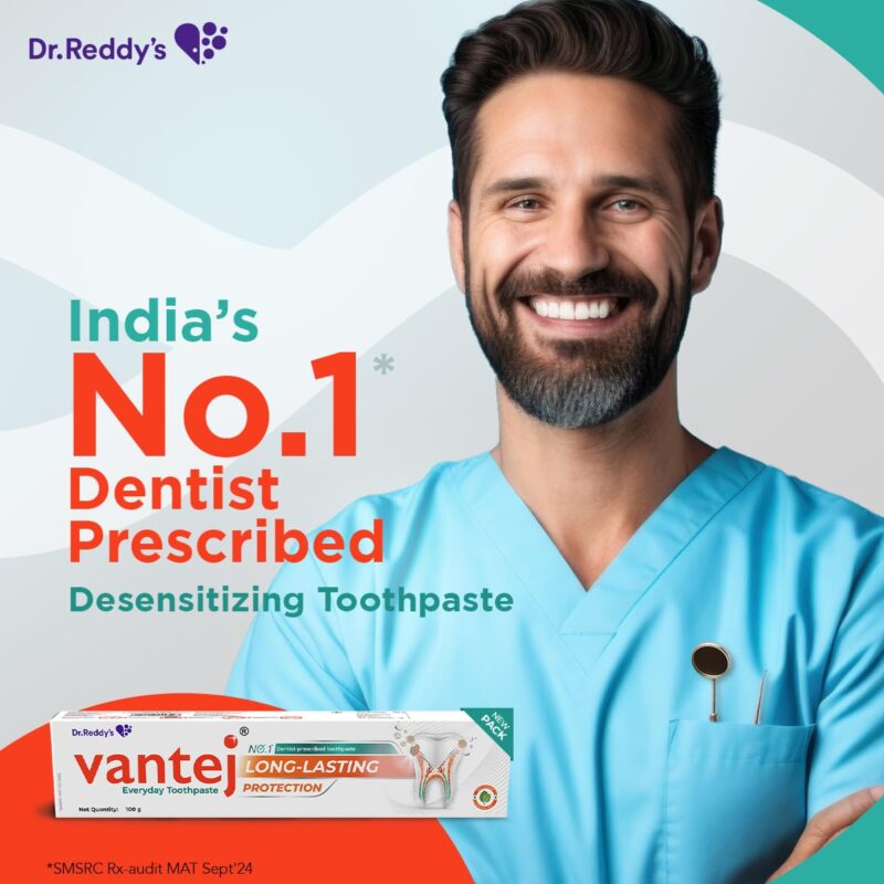 Vantej Tooth Sensitivity Toothpaste - 100g, White - Image 7