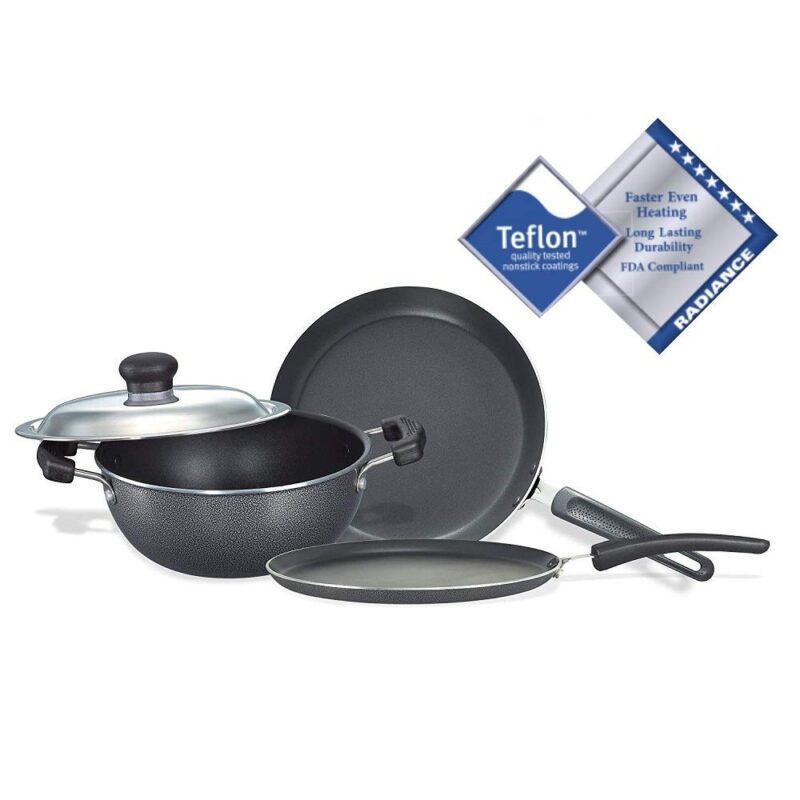 Prestige Omega Select Plus Non-Stick BYK Set, 3-Pieces, Gas-stove compatible only - Image 3