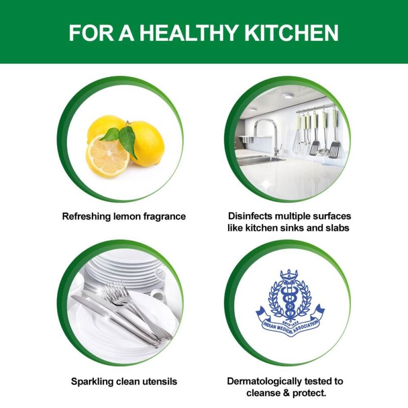 Dettol Kitchen Dish and Slab Gel - 200 ml (Lemon Fresh) - Image 4