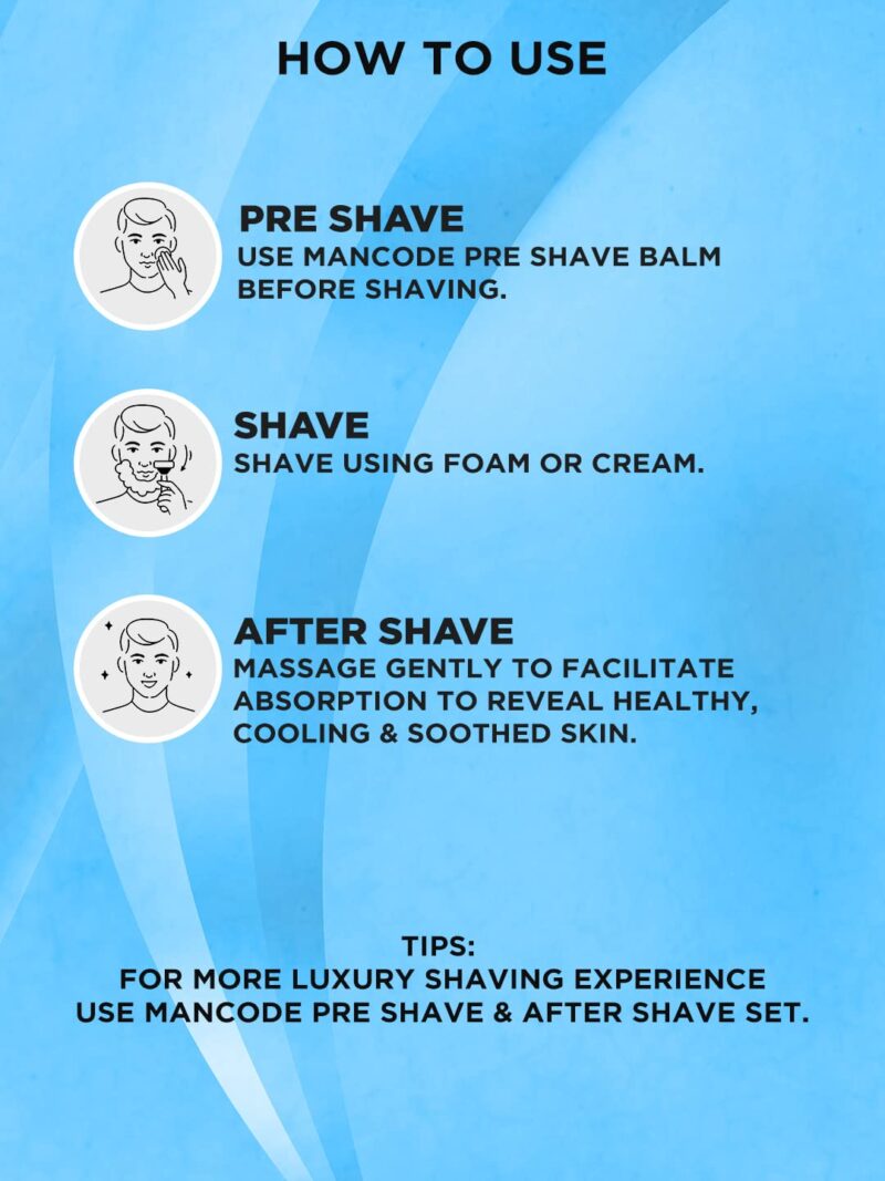 Mancode Fitkari After Shave Gel Cool for Men | Post Shave Gel | Treats Aftershave Cuts; Wounds; Razor Burn | Skin Irritation | Refreshing Aqua Fragrance | Alcohol Free After Shave 100gm (Pack of 1) - Image 2
