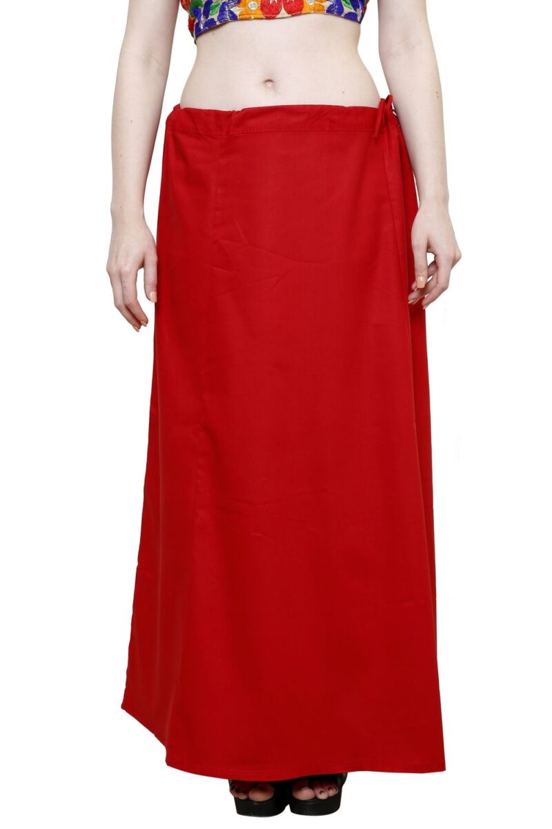 Pistaa's Women's Combo of Cotton Inskirt Saree Petticoat (Maroon, Navy Blue, Free Size) - Image 8