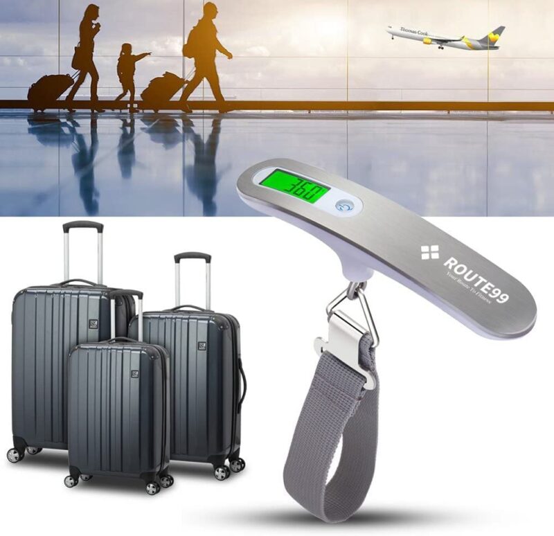 ROUTE99 Luggage Weighing Scale for Flights, Travel, Home, Shop, Gas Cylinder; Portable, Hanging Weight Machine for Bags and Baggage Included Battery 50kg with LCD Display - 5 Years Warranty - Image 5