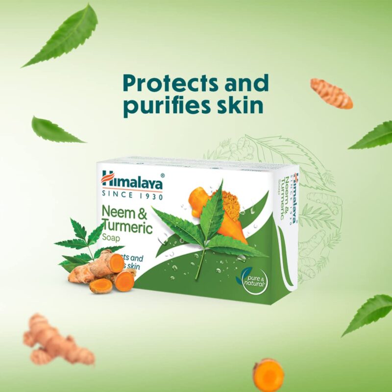 Himalaya Herbals Neem and Turmeric Soap, 125gm (Pack of 4) with Value Pack Save Rs.20 - Image 5