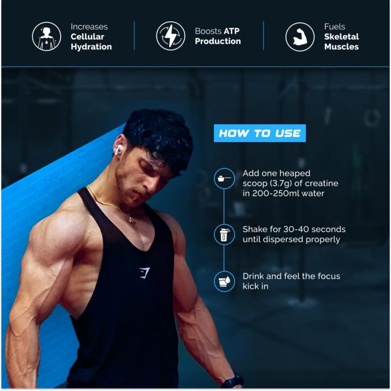 Wellcore - Pure Micronised Creatine Monohydrate (Fruit Fusion, 33 Servings) | Rapid Absorption | Enhanced Muscle strength & Power, Powder - Image 2