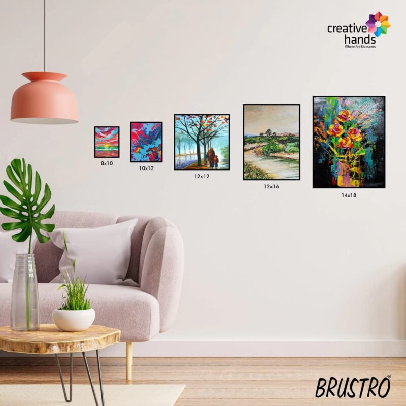 Brustro Artists' Canvas Board Medium Grain 12"X16" (Pack of 4) - Image 4