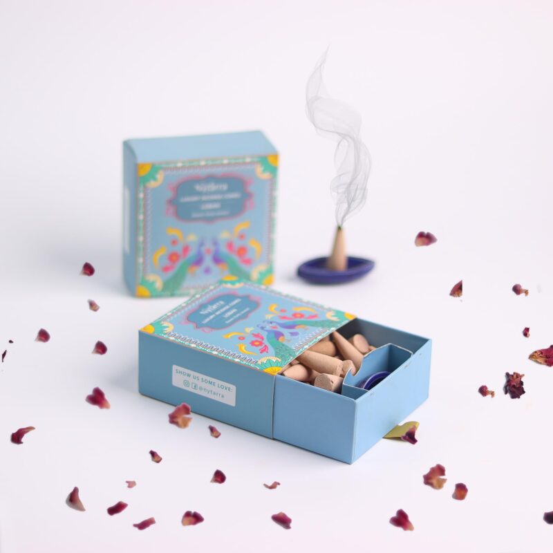 Nytarra's Loban Luxury Incense Cones | Pack of 3| 120 pcs | Special Ceramic Holder | Dhoop Cones for Fragrance | Dhoop Cones for Pooja, Home, Office, Aromatherapy & Meditation - Image 9