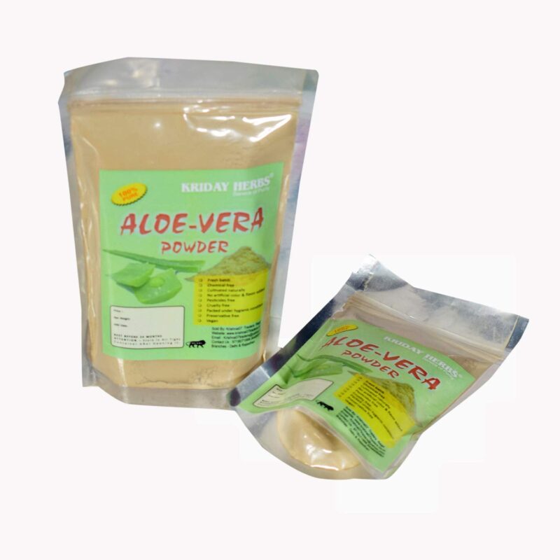 KRDAY HERBS Pure and 100% Natural Aloe Vera Powder, Aloevera Leaf Powder, for Complete Hair and Skin Care, 200 gm (ALOE BARBADENSIS) - Image 5