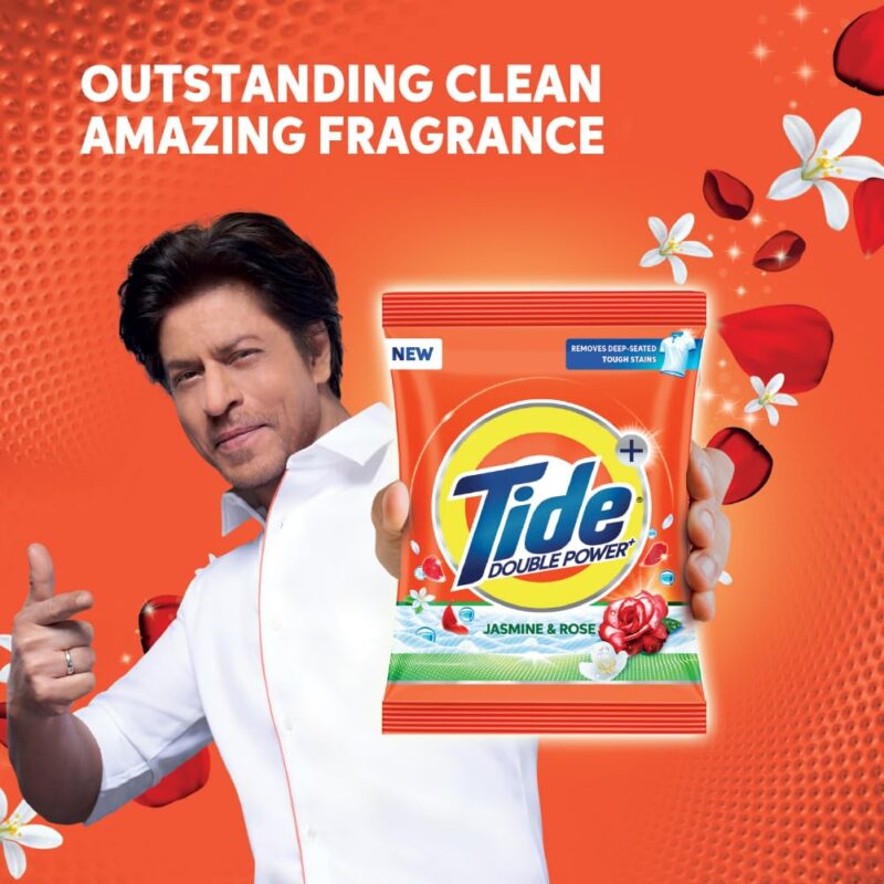 Tide Plus Double Power Detergent Washing Powder Jasmine & Rose 6kg + 2kg FREE - Image 4