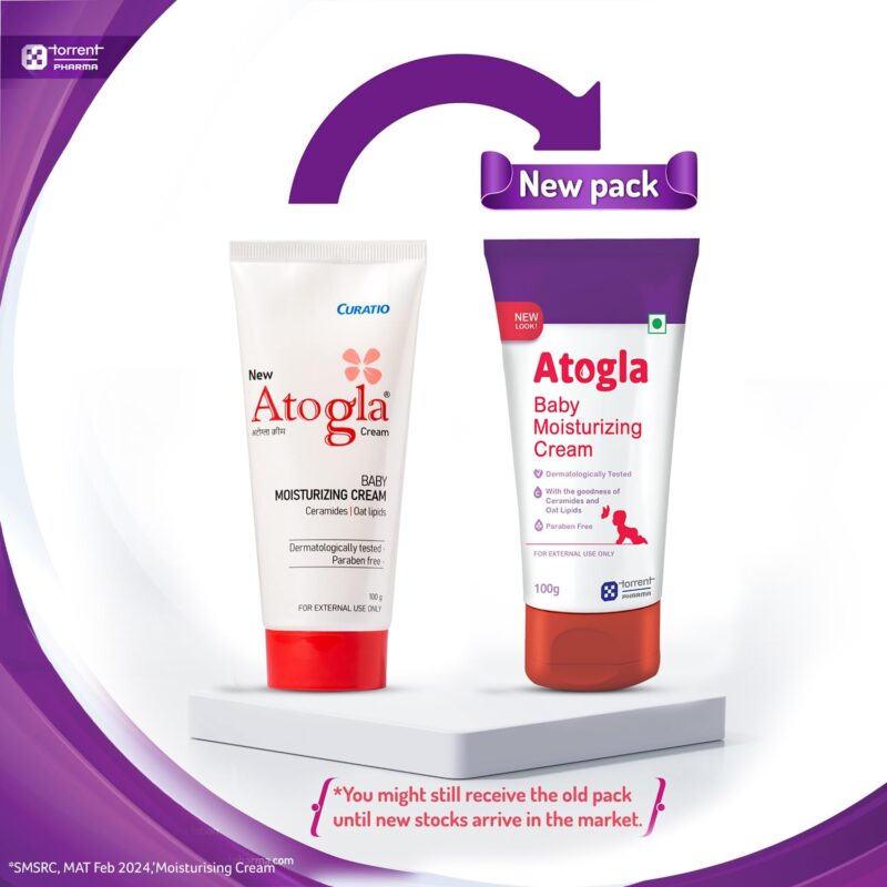 Atogla Baby Cream 100g from Tedibar Family | Advanced Gentle Moisturising Cream |Pediatrician Recommended- By Torrent Pharma - Image 3