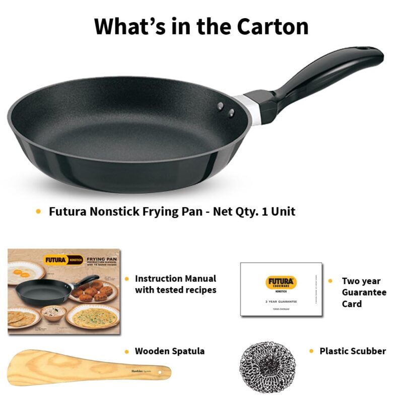 Hawkins Futura 20 cm Frying Pan, Non Stick Fry Pan, Small Frying Pan, Black (NF20) - Image 2