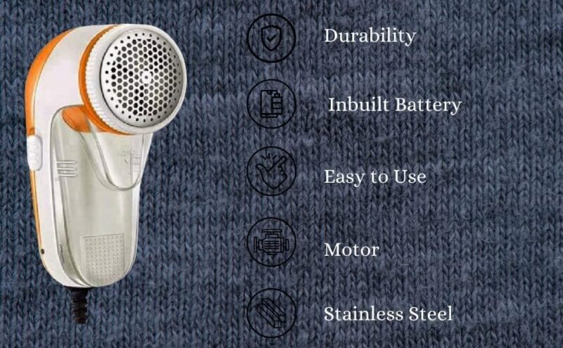 Nova Lint Remover for Clothes – Fabric Shaver for Woolen Sweaters, Blankets, Jackets, Burr & Pill Remover for Carpets and Clothes – Dust & Lint Removal Tool (2 Year Warranty) - Image 6