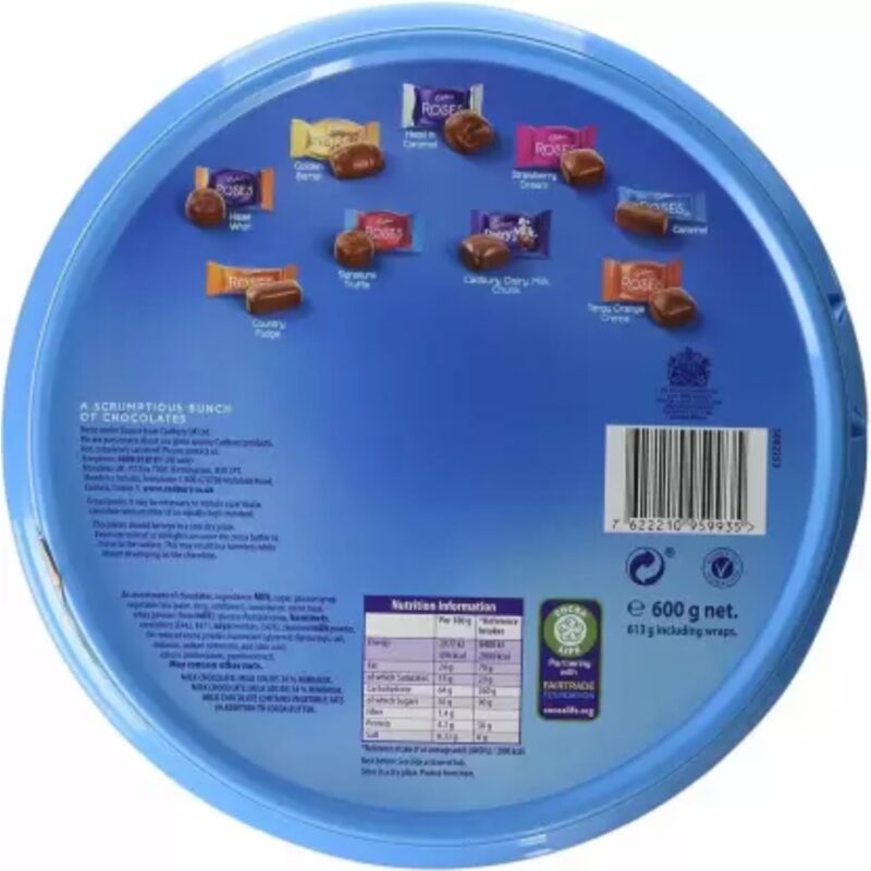Cadbury Roses Chocolates Tin, 600 Gm (Imported) - Image 9