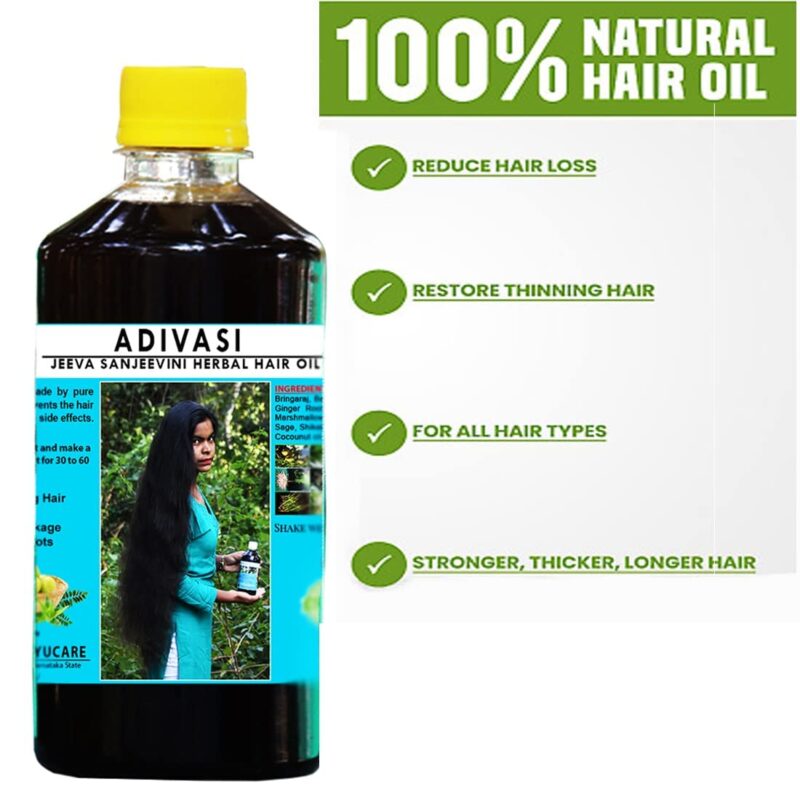 Jhadiwalo® Adi Sri Maruthi Adivasi Jeevasanjeevini Herbal Hair Oil 250Ml - Image 5