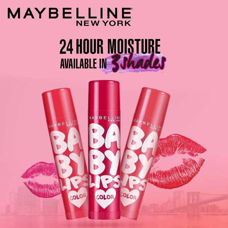 Maybelline New York Baby Lips Loves Color Lip Balm Sun Protection with SPF 20, Long-Lasting Hydration Formula for 16 Hours, Lip Balm Features Unique Lip Renew Formula - Pink Lolita|4gm - Image 2