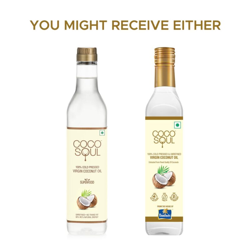 Coco Soul Cold Pressed Unrefined Virgin Coconut Oil | 60% MCT | Multipurpose Usage | Daily Cooking| Keto Friendly | Naturally Cholesterol Free | A1 grade real coconut | From Makers of Parachute 500 ml - Image 3