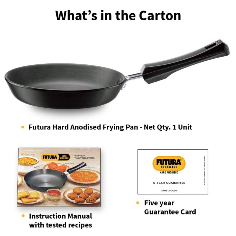 Hawkins Futura 17 cm Frying Pan, Hard Anodised Fry Pan, Small Frying Pan, Black (AF17) - Image 3