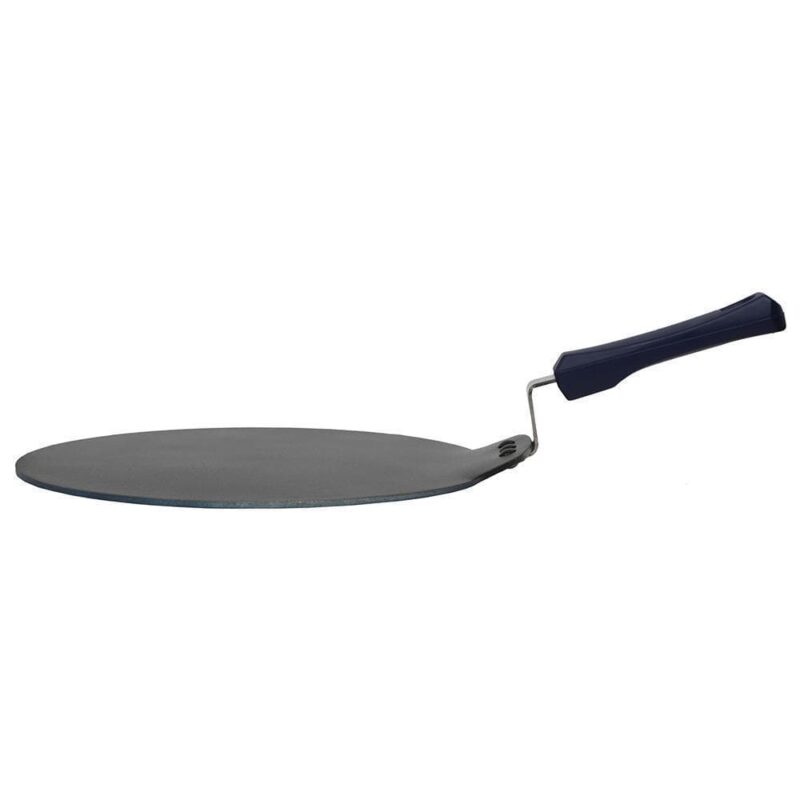 Reva Flat Aluminum 28 cm Nonstick Dosa Tawa | Non Stick Tawa | 4 mm | Black - Image 2