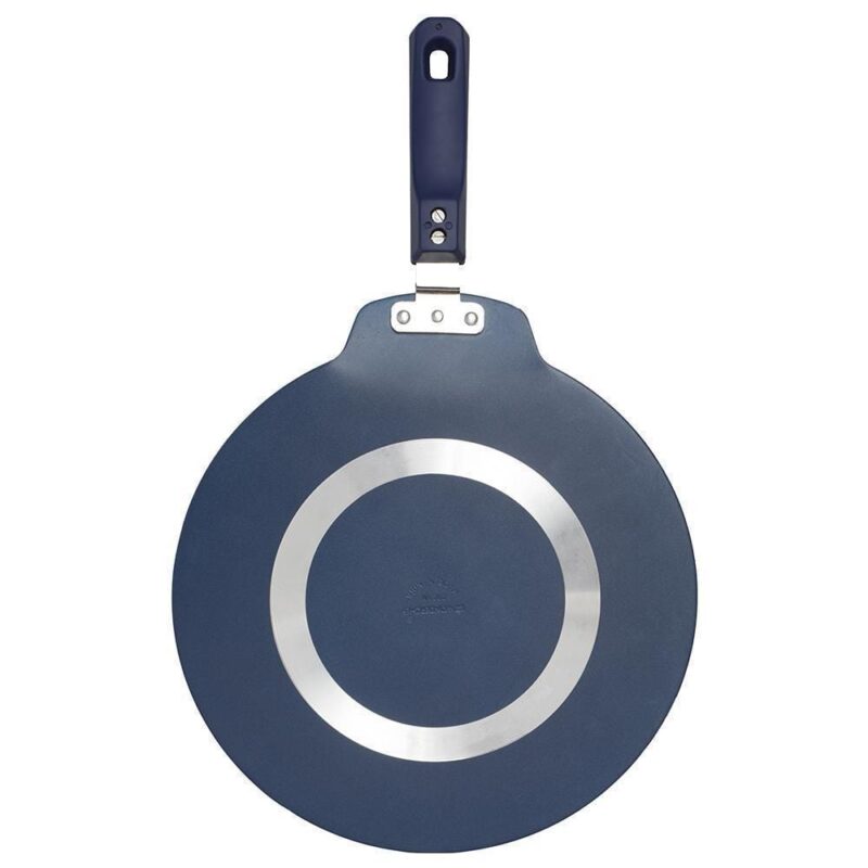 Reva Flat Aluminum 28 cm Nonstick Dosa Tawa | Non Stick Tawa | 4 mm | Black - Image 3