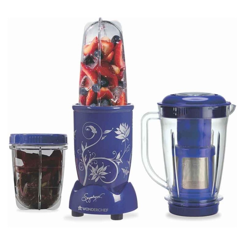 Nutri-blend, 400W, 22000 RPM Mixer-Grinder, Blender, SS Blades, 3 Unbreakable Jars With Juicer Attachment, 2 Years Warranty, Black, Online Recipe Book By Chef Sanjeev Kapoor - Image 10