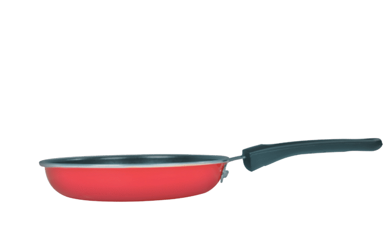 Little Samson Bachelor Non-stick Cookware Set, 3Pc (Wok, Sauce Pan, Fry Pan), Induction Friendly, Soft Touch Handle, Steel, 2 Years Warranty, Red - Image 3