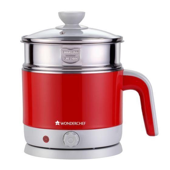 LUXE Multicook Stainless Steel 1.2 L Electric Kettle, 1000W, Red - Image 13