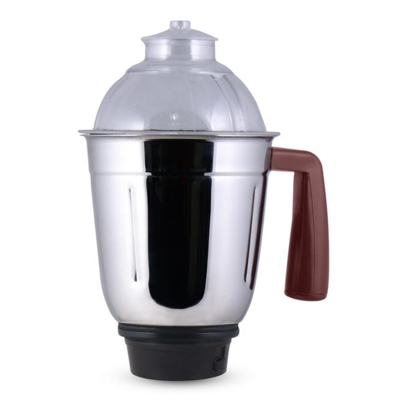 Rialto Mixer Grinder, 750W With 3 Thicker Steel Jars, Die-cast Jar Base, Sharp Blade, 5 Years Warranty on Motor, White & Brown - Image 4