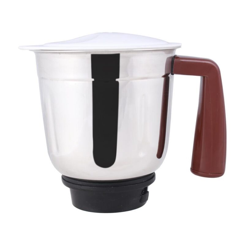 Rialto Mixer Grinder, 750W With 3 Thicker Steel Jars, Die-cast Jar Base, Sharp Blade, 5 Years Warranty on Motor, White & Brown - Image 6